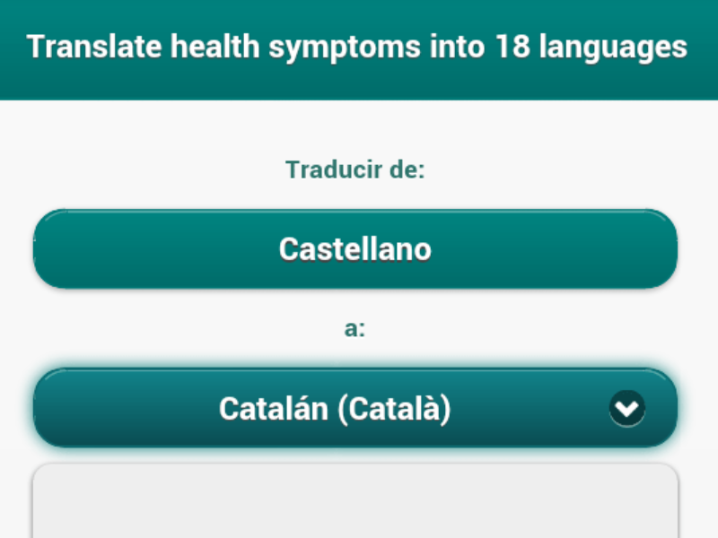 APP Traductor de síntomas