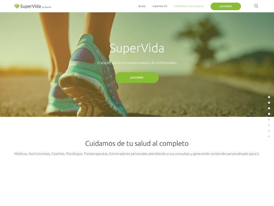 Landing SuperVida